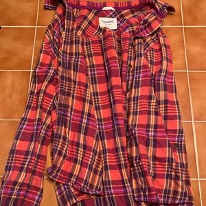 pink plaid Aeropostale flannel